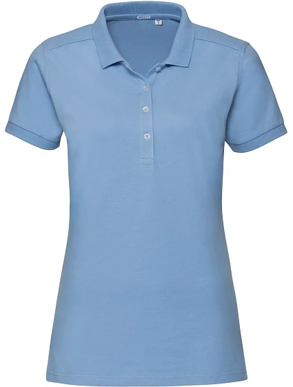 Russell Athletic 566F Dámske elastické polo tričko z piké 10.566F sky