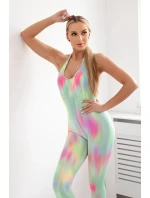 Fitness oblek s push-up zelenou