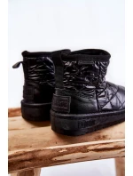 Dziecięce Ocieplane Botki Śniegowce Big Star KK374242 Czarne Dziecięce Ocieplane Botki Śniegowce Big Star KK374242 Czarne