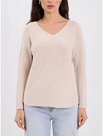 Sweter IT SW model 22559273 beżowy - FPrice Sweter IT SW model 22559273 beżowy - FPrice