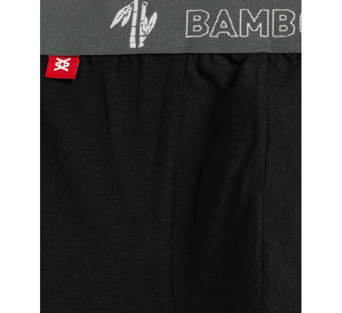Pánske boxerky ATLANTIC 2Pack - khaki/čierna