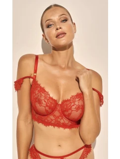 Dámská podprsenka Angel model 21744884 Červená - Kinga