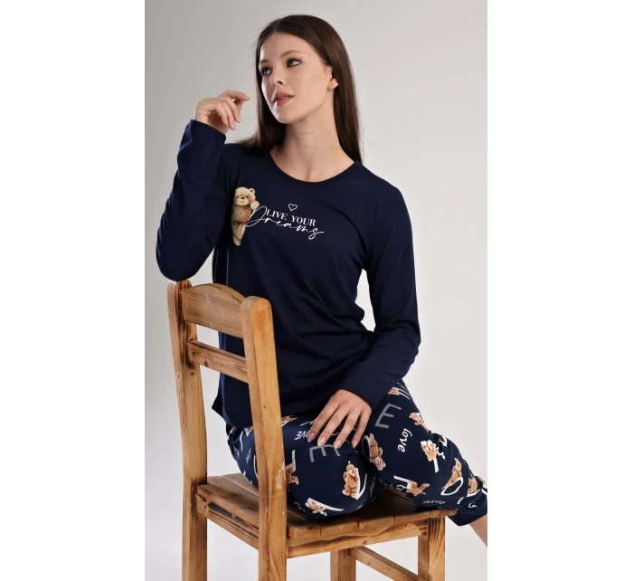 Dámské pyžamo dlouhé Méďa