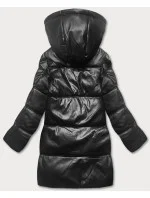 Dámska bunda voľného strihu v čierno-žltej farbe (ag6-21) Dámska bunda voľného strihu v čierno-žltej farbe (ag6-21)