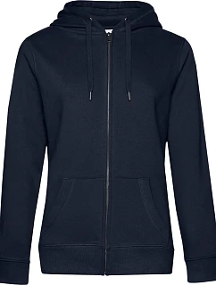 B&C QUEEN Zipped Hood_° Dámska mikina s kapucňou 01.W03Q tmavomodrá