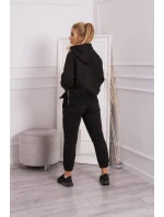 Zateplený rolák s kapucňou čierny