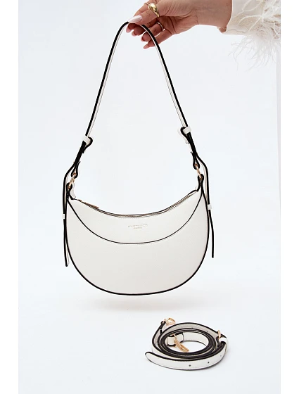 Malá kabelka z imitace kůže bílá model 22220915 - Flora&Co Malá kabelka z imitace kůže bílá model 22220915 - Flora&Co