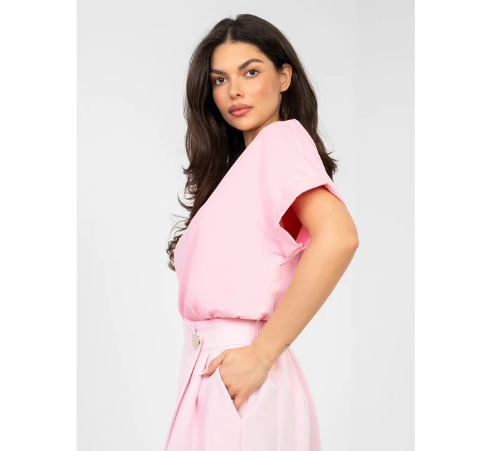 Bluzka RV BZ model 22011451 jasny różowy - FPrice Bluzka RV BZ model 22011451 jasny różowy - FPrice