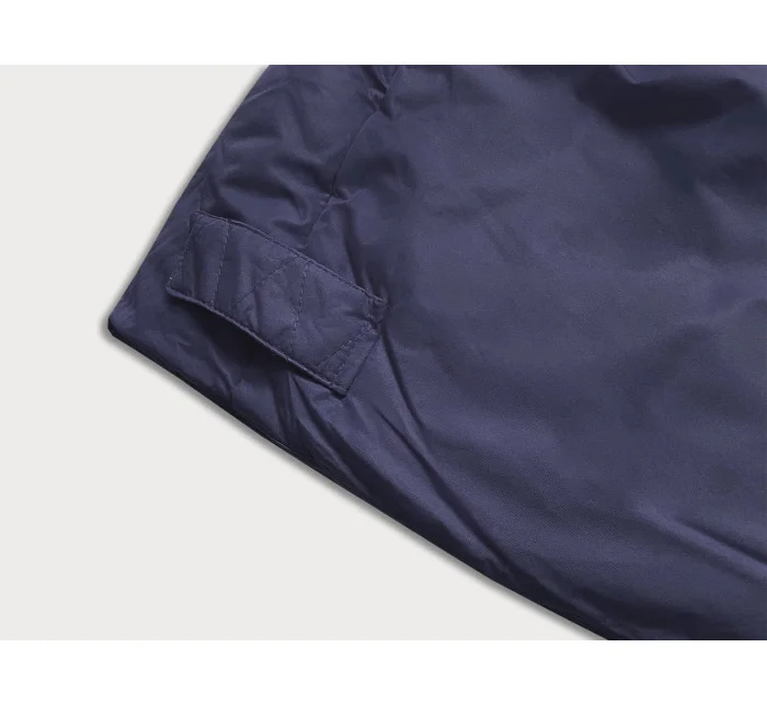 Dámska zimná bunda s kapucňou, tmavomodrá (5M733-215)