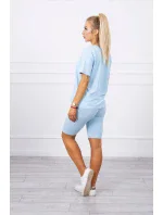 Modrý set top+legíny