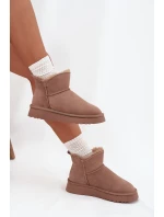 Śniegowce Z Naturalnego Zamszu Ocieplane Futerkiem Vinceza 97961 Beżowe Śniegowce Z Naturalnego Zamszu Ocieplane Futerkiem Vinceza 97961 Beżowe