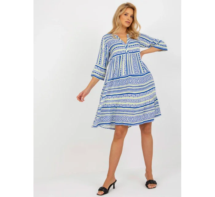 Dámske šaty D73771M30214F tmavo modré - FPrice