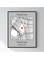 Personalizovaný magický fotob obraz v ráme – 40x50 – mapa Personalizovaný magický fotob obraz v ráme – 40x50 – mapa