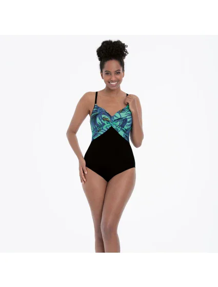 Dámske jednodielne plavky Almeria M3 6208 801 čierne s mätou. s potlačou - Anita Care Dámske jednodielne plavky Almeria M3 6208 801 čierne s mätou. s potlačou - Anita Care