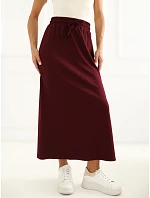 Dámská sukně LK SD model 22309479 vínová - FPrice