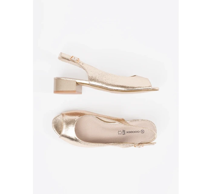 Módne dámske sandále zlaté Obcas Módne dámske sandále zlaté Obcas