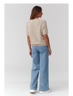 Sveter s krátkym rukávom model 224081 Makadamia