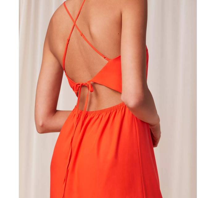 Dámske plážové šaty MyWear Beach Maxi Dress 01 sd - RED - červená 6714 - TRIUMPH