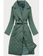 Zelená prešívaná bunda s golierom (AG8-8010) Zelená prešívaná bunda s golierom (AG8-8010)