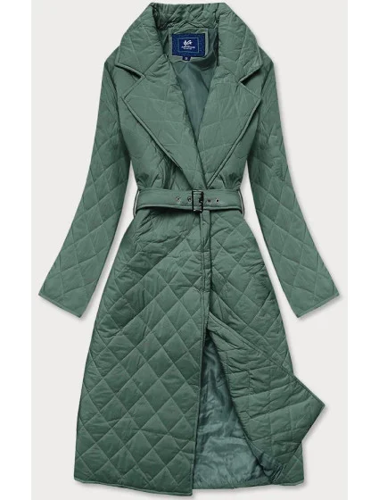 Zelená prešívaná bunda s golierom (AG8-8010) Zelená prešívaná bunda s golierom (AG8-8010)