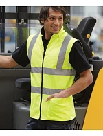 Yoko HV 008F Hi-Vis obojstranná fleecová vesta 79.008F hi vis yellow Yoko HV 008F Hi-Vis obojstranná fleecová vesta 79.008F hi vis yellow