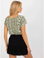 Dámská halenka model 18132780 khaki barva - FPrice