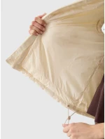 Dámská péřová vesta s výplní ze model 20437802 peří béžová - 4F Dámská péřová vesta s výplní ze model 20437802 peří béžová - 4F