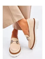 Dámske poltopánky / mokasíny model MM848 Light beige - Seastar