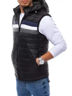 Pánská prošívaná vesta černá Dstreet model 21964374 - FashionStreet