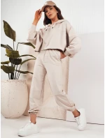 Dámská tepláková souprava light beige Dstreet model 21975278 - FashionStreet