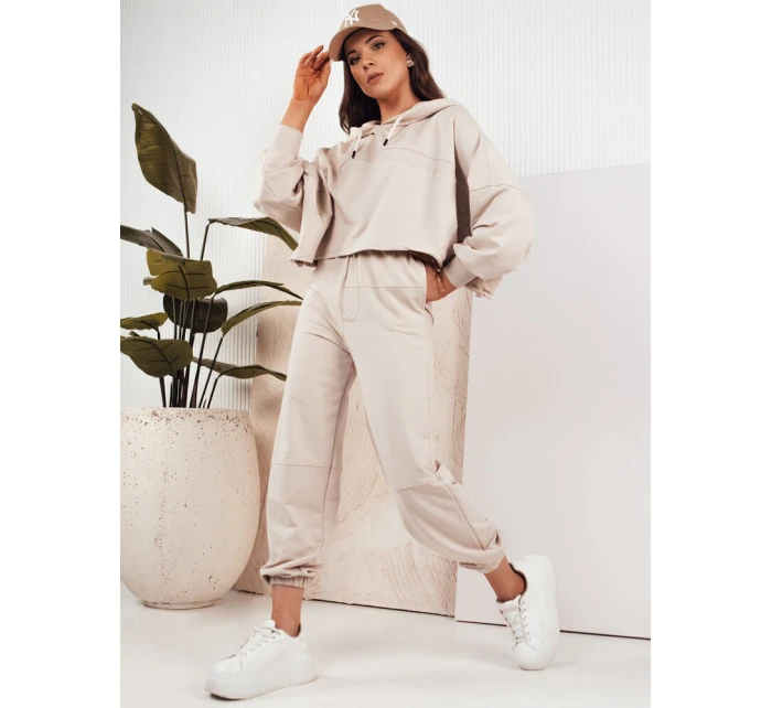 Dámská tepláková souprava light beige Dstreet model 21975278 - FashionStreet