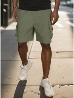 Pánské látkové bojové šortky zelené Dstreet model 21988584 - FashionStreet Pánské látkové bojové šortky zelené Dstreet model 21988584 - FashionStreet