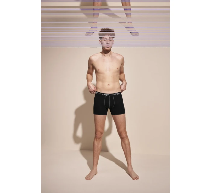 Pánské boxerky Start Short C2P box - BLACK - černá 0004 - SLOGGI