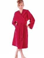 Detský župan Tampa s kapucňou 9149 ruby - Vestis