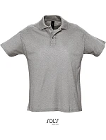 SOL'S Summer II Piqué polo 25.1342 šedá melírovaná