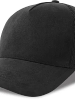 Atlantis Headwear Rapper Suede-S 5-panelová truckerová čiapka 33.0261 čierna