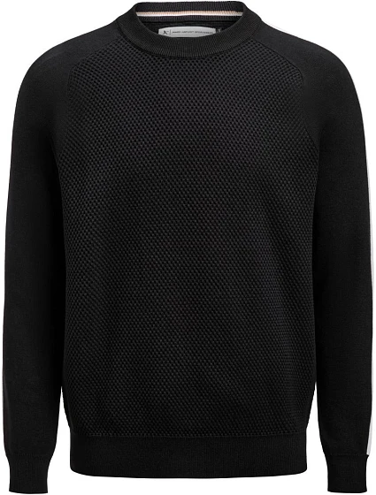 James Harvest Scarsdale Sweater Men Pánsky sveter 62.2517 čierny James Harvest Scarsdale Sweater Men Pánsky sveter 62.2517 čierny