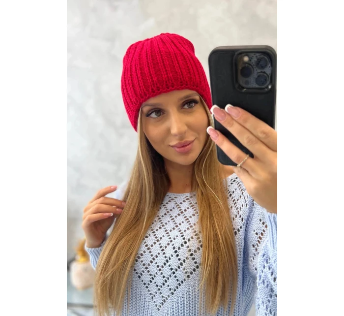 Dámska čiapka Rebecca K345 červená