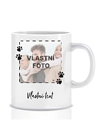 Personalizovaný klasický biely keramický hrnček s objemom 300 ml s fotografiou domáceho maznáčika a textom Personalizovaný klasický biely keramický hrnček s objemom 300 ml s fotografiou domáceho maznáčika a textom