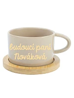 Personalizovaný keramický hrnček „MAKRONKA“ – budúca pani