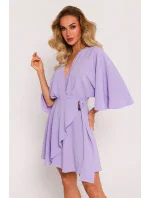 Dámske šaty M785 fialové - MOE