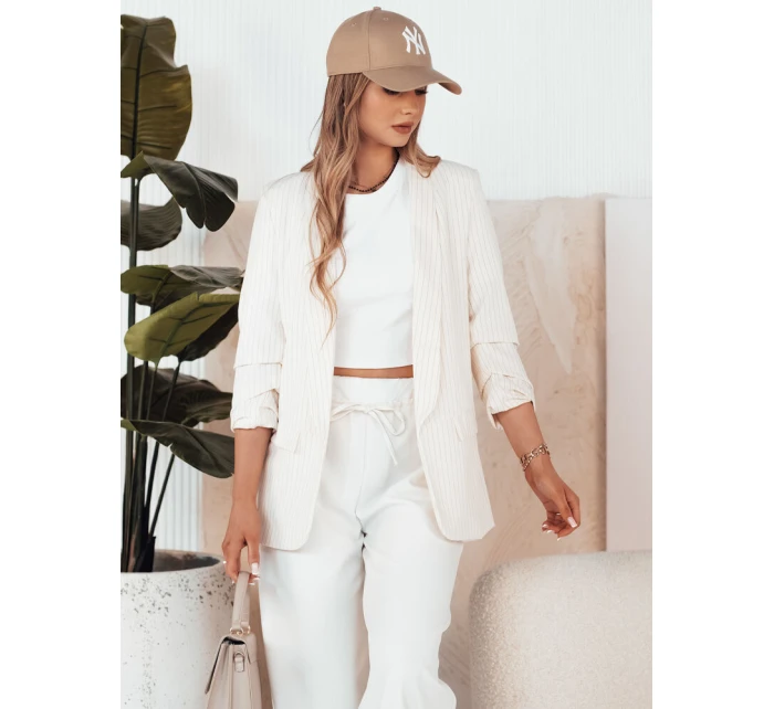 Dámska bunda OPTON ecru FashionStreet PY0094