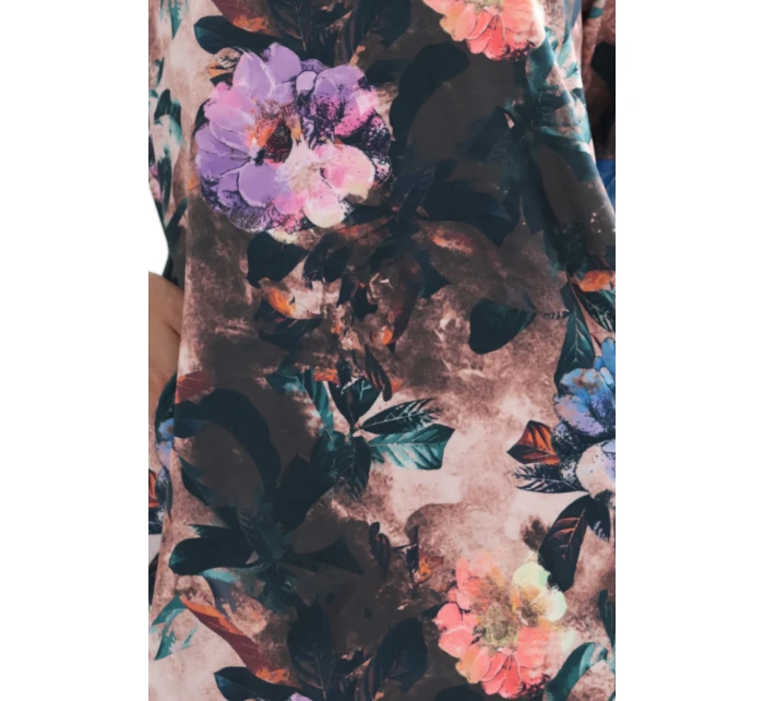 Oversize šaty s kapsami  s květinovým vzorem model 21290326 - numoco