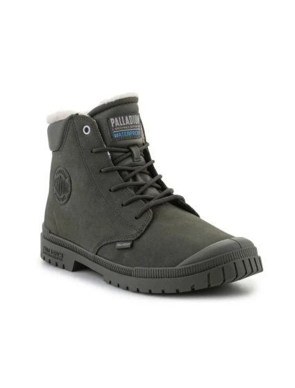Palladium SP20 Cuff Leather Waterproof WL U 79067-325-M Olive Night topánky