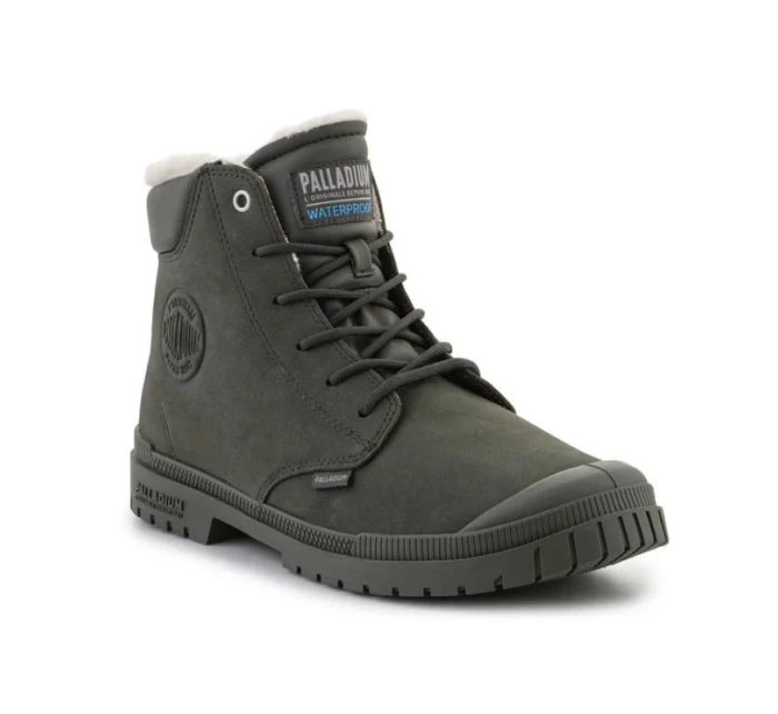 Palladium SP20 Cuff Leather Waterproof WL U 79067-325-M Olive Night topánky