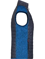JN Dámská pletená hybridní vesta 02.0 royal melange/anthracite melange model 22489252 - Daiber