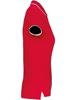 Kariban K 252 Dámske kontrastné polo tričko z piké 20.K252 červená/biela/námornícka modrá