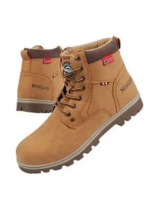 Pánska členková obuv WALK-GN Camel brown - Nórsko