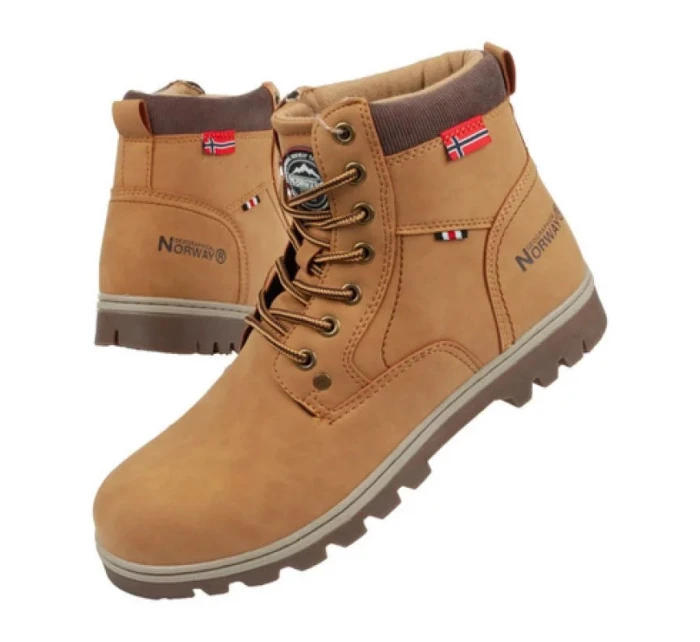 Pánska členková obuv WALK-GN Camel brown - Nórsko