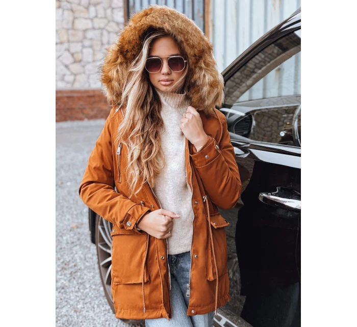 Dámska parka STELLA camel FashionStreet TY3182